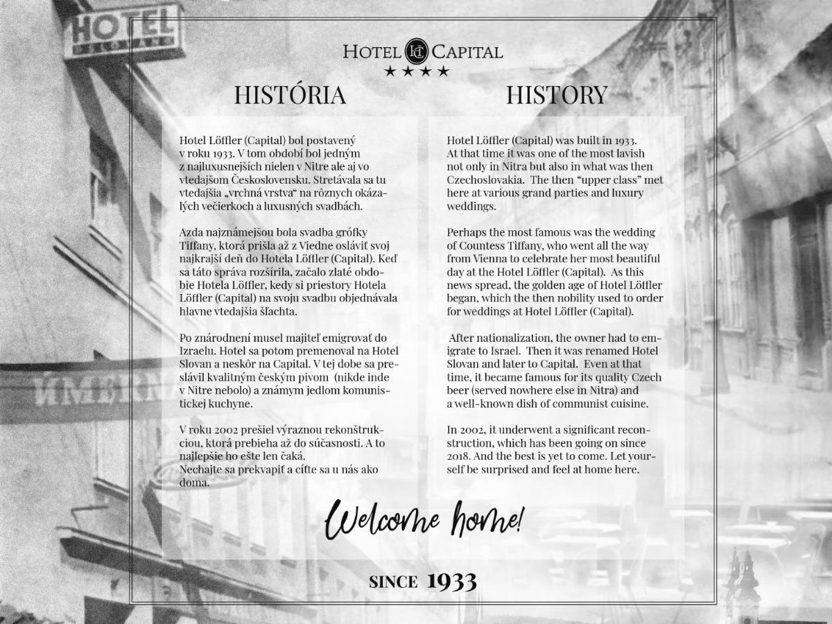 ניטרה Hotel Capital With Private Wellness מראה חיצוני תמונה